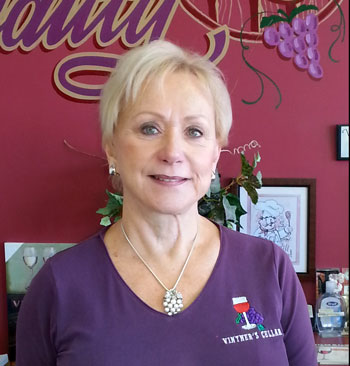 Owner of Vintner's Wine Cellar, Diane Bezaire